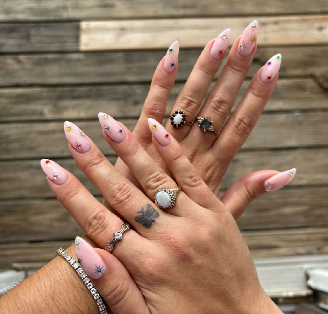 Elegant acrylic nails